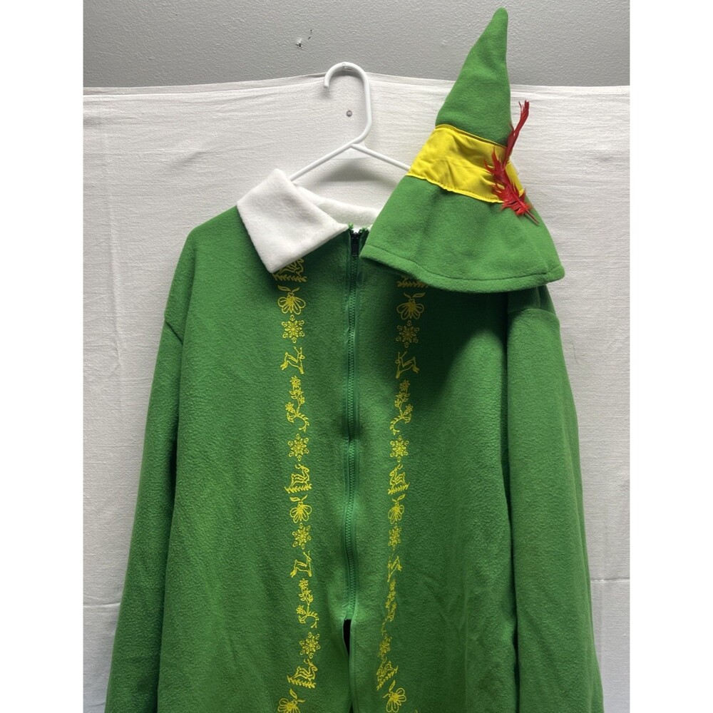 Buddy Elf Costume Adult Large - Extra Large Christmas Costumes Halloween - Picture 2 of 14